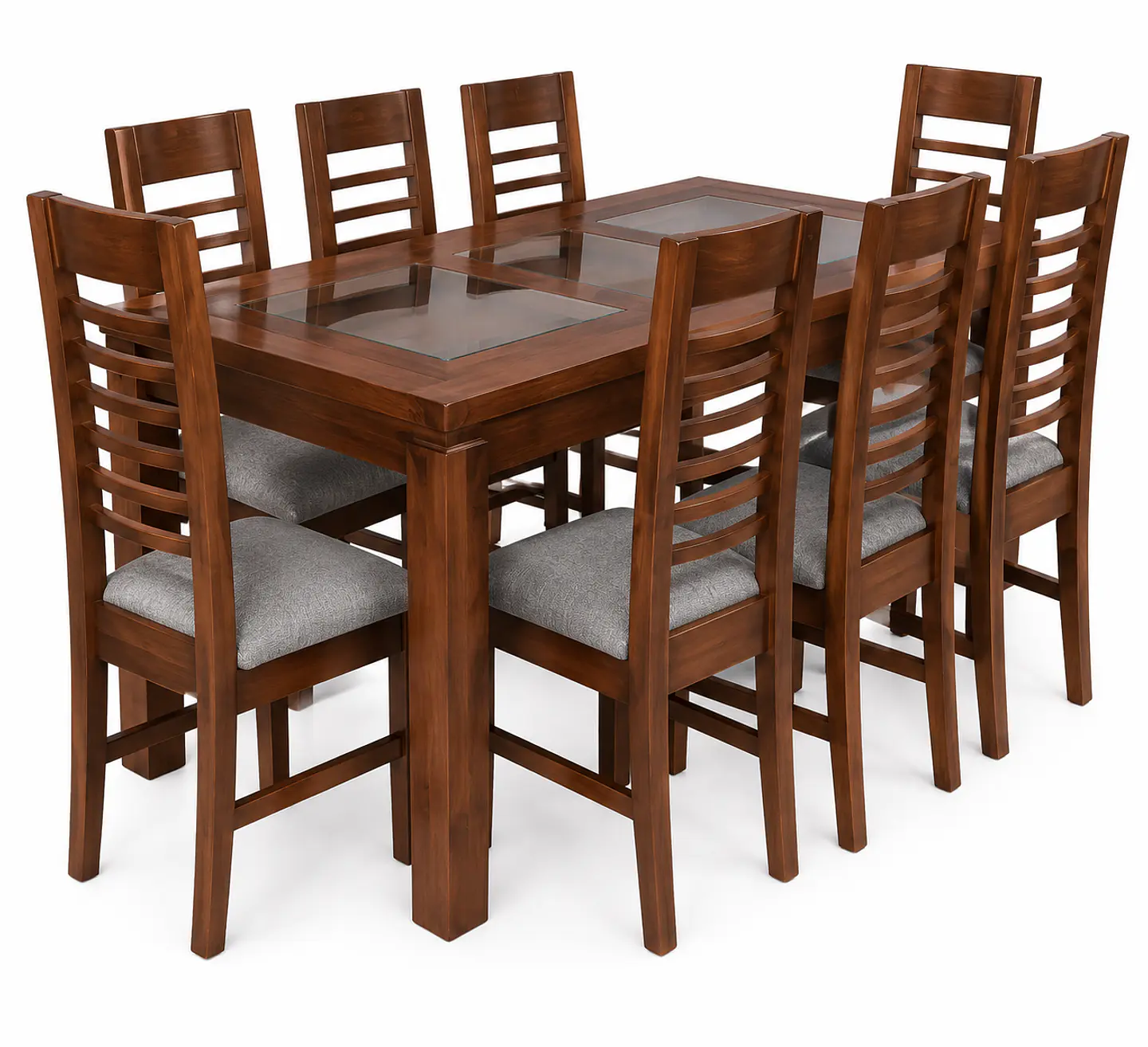 Juego comedor 8 sillas Florencia Koliat nogal 1