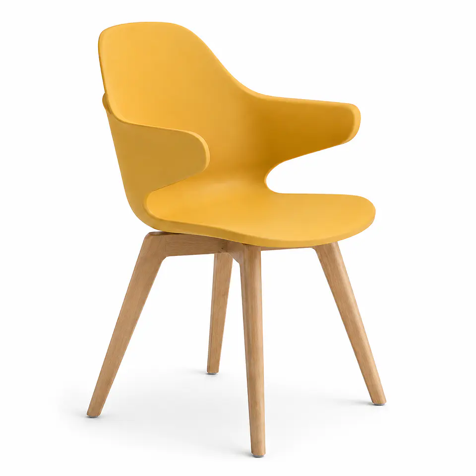 Silla Ibiza pata madera  2
