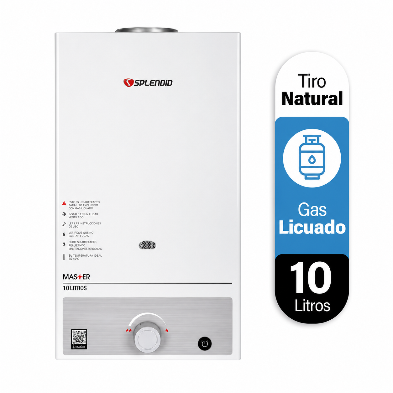 Calefont Tiro natural Splendid Gas licuado 5 L