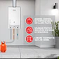 Calefont 10 litros Gas natural Tiro natural Splendid - Miniatura 3