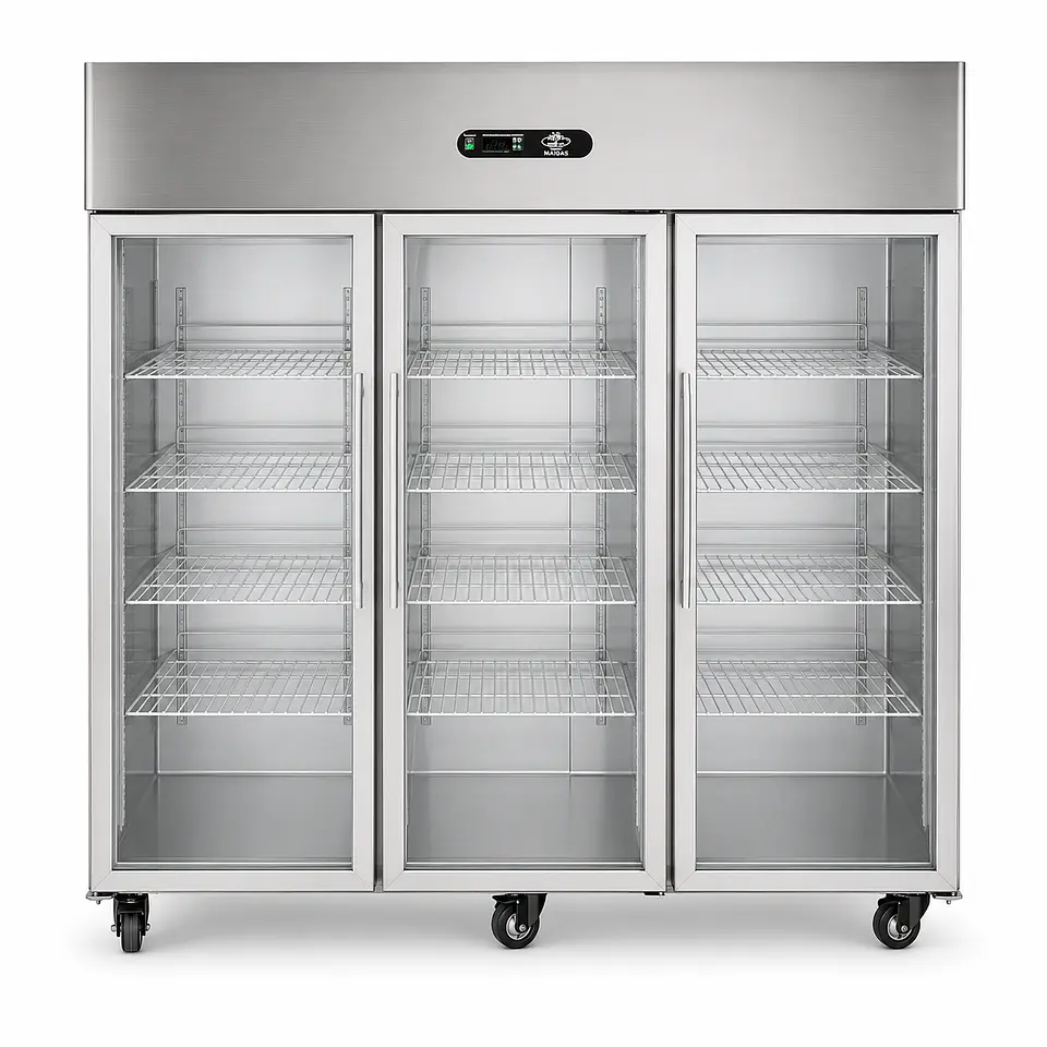 Refrigerador A.I. 3 puertas de vidrio 1500 lt 1