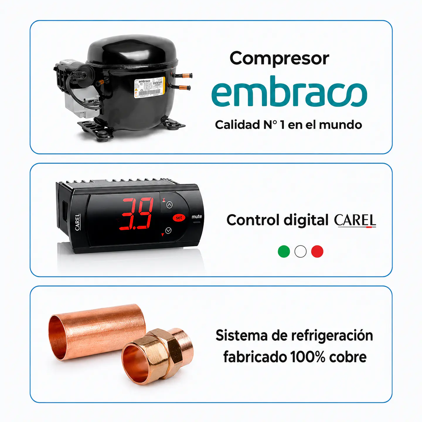 Congelador A.I. 1 puerta de vidrio 500 lt 2