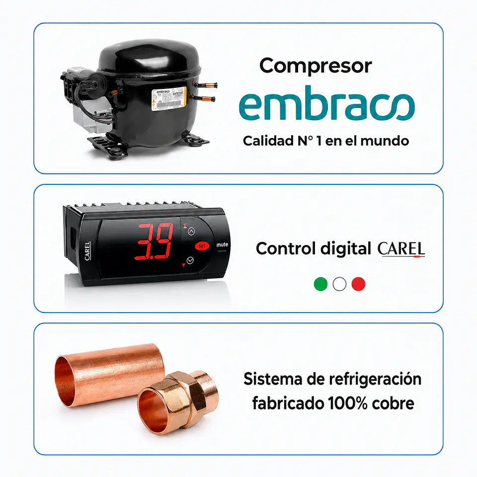 Congelador A.I. 1 puerta de vidrio 500 lt 2