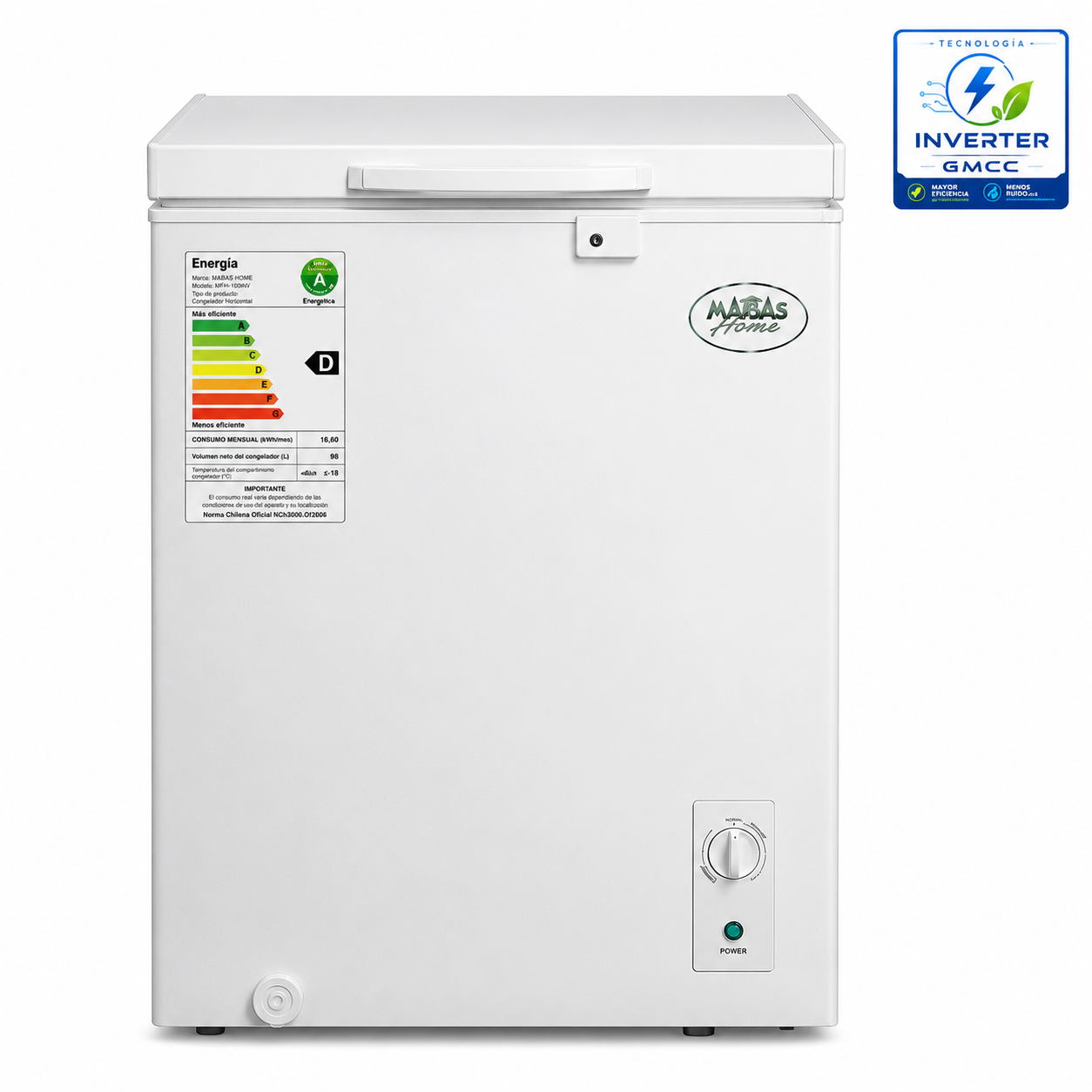 Congelador dual inverter 143 L