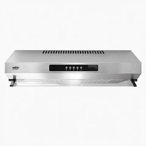 Campana frente inox 3 vel control botón