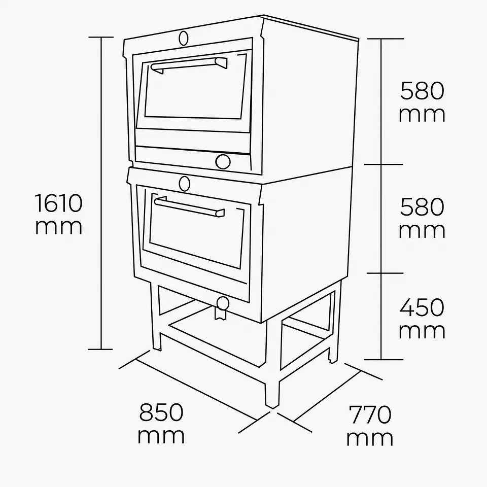 Horno 2 Cámara GN 2