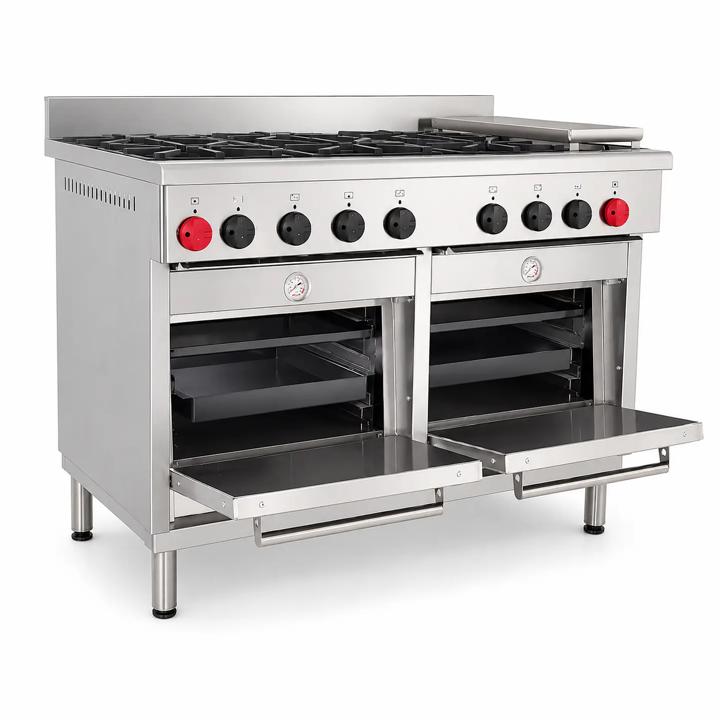 Cocina 6 Pl. + 2 Hornos + Chq. GN 2