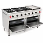Cocina 6Pl. + 2 Horno + Chq. Grande GLP - Miniatura 2