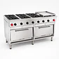 Cocina 6Pl. + 2 Horno + Chq. Grande GN - Miniatura 1