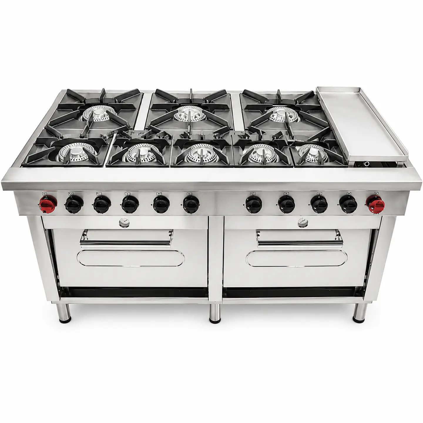 Cocina 8 Pl. + 2 Hornos + Chq. GLP 2