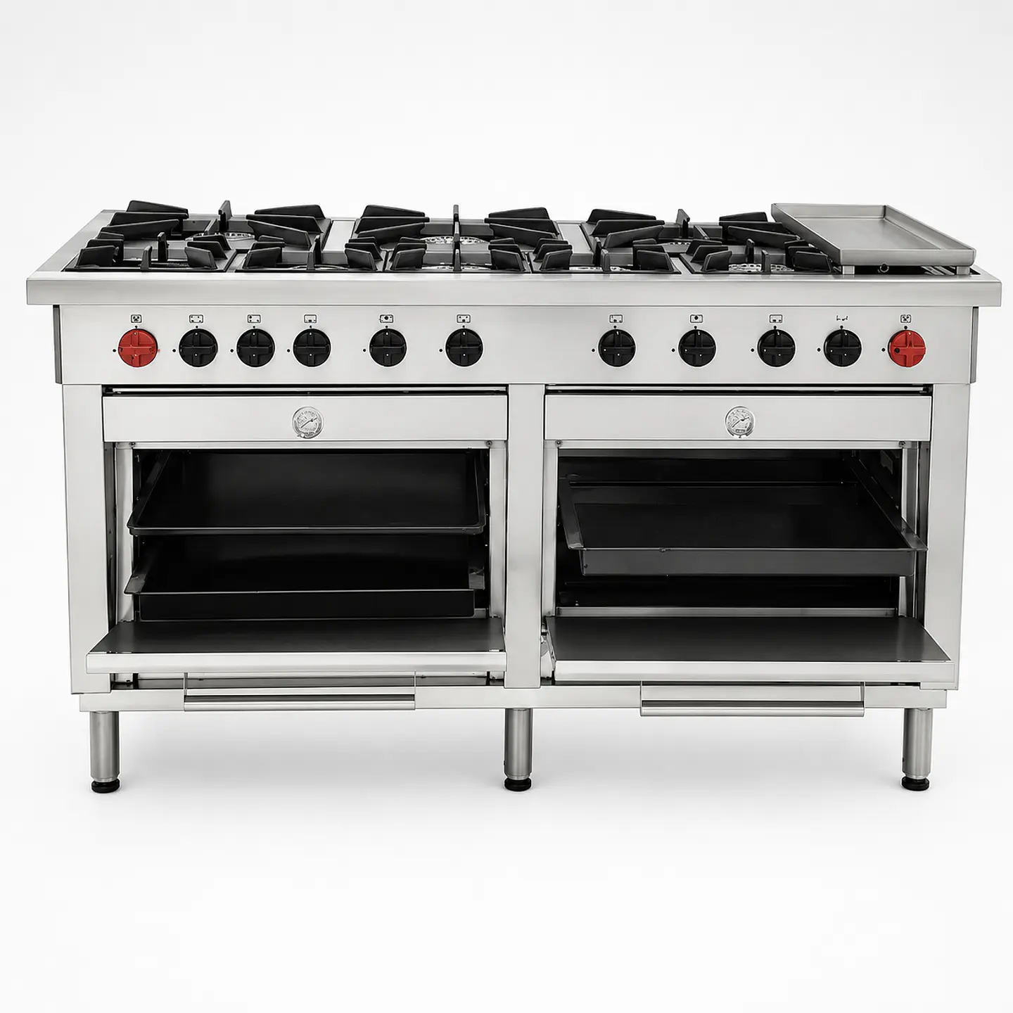 Cocina 8 Pl. + 2 Hornos + Chq. GLP 3