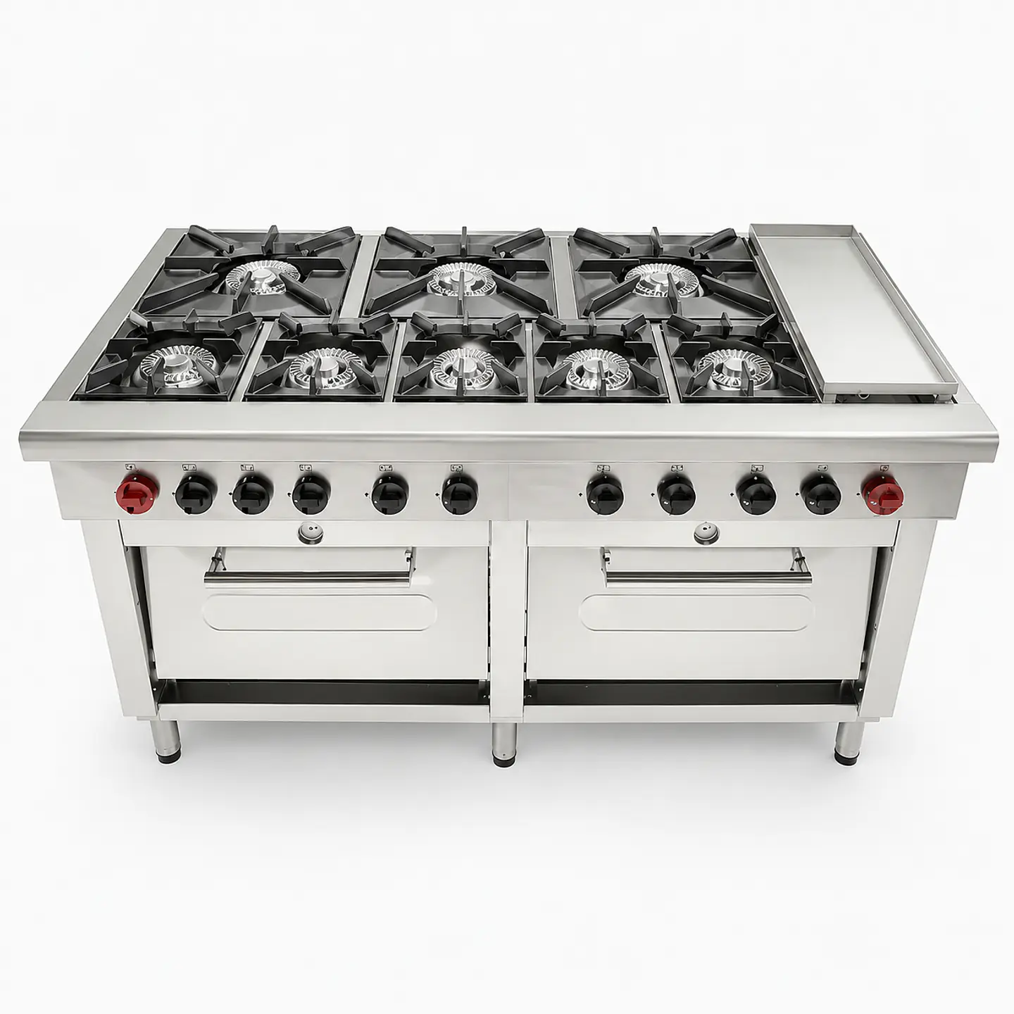 Cocina 8 Pl. + 2 Hornos + Chq. GN 2