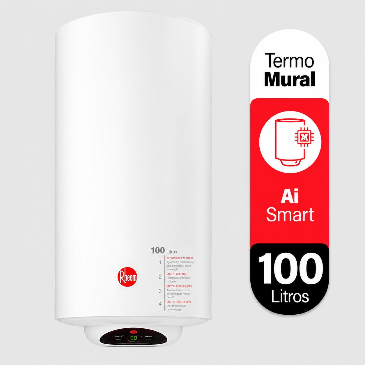 Termo Eléctrico Mural 100 Litros Rheem