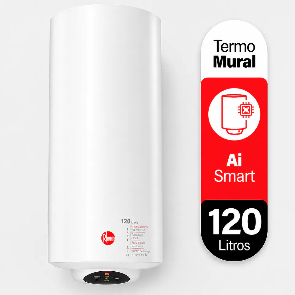 Termo eléctrico mural 120 litros Rheem 1