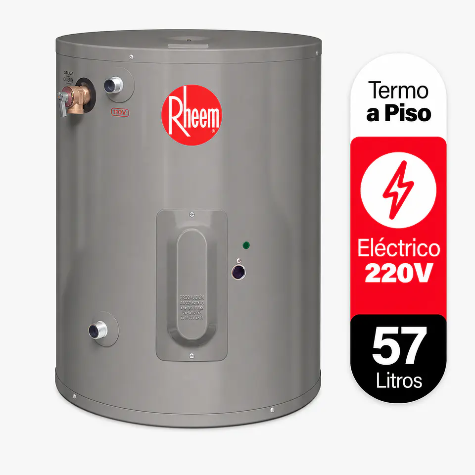 Termo eléctrico de piso 57 litros Rheem 1