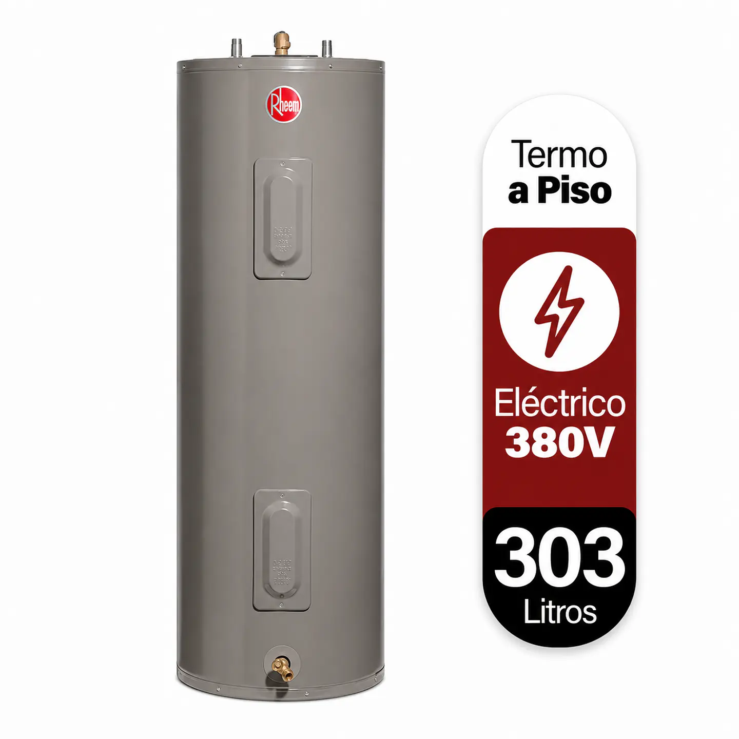 Termo eléctrico de piso 303 litros 380V Rheem 1
