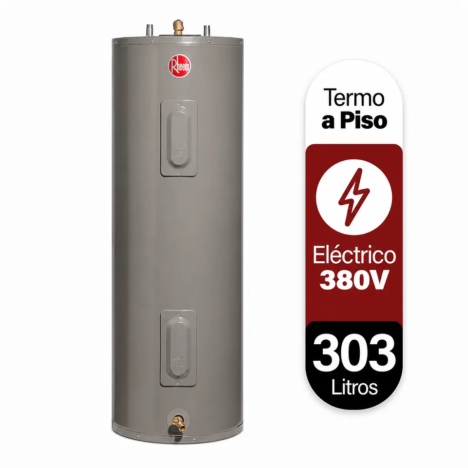 Termo eléctrico de piso 303 litros 380V Rheem 1
