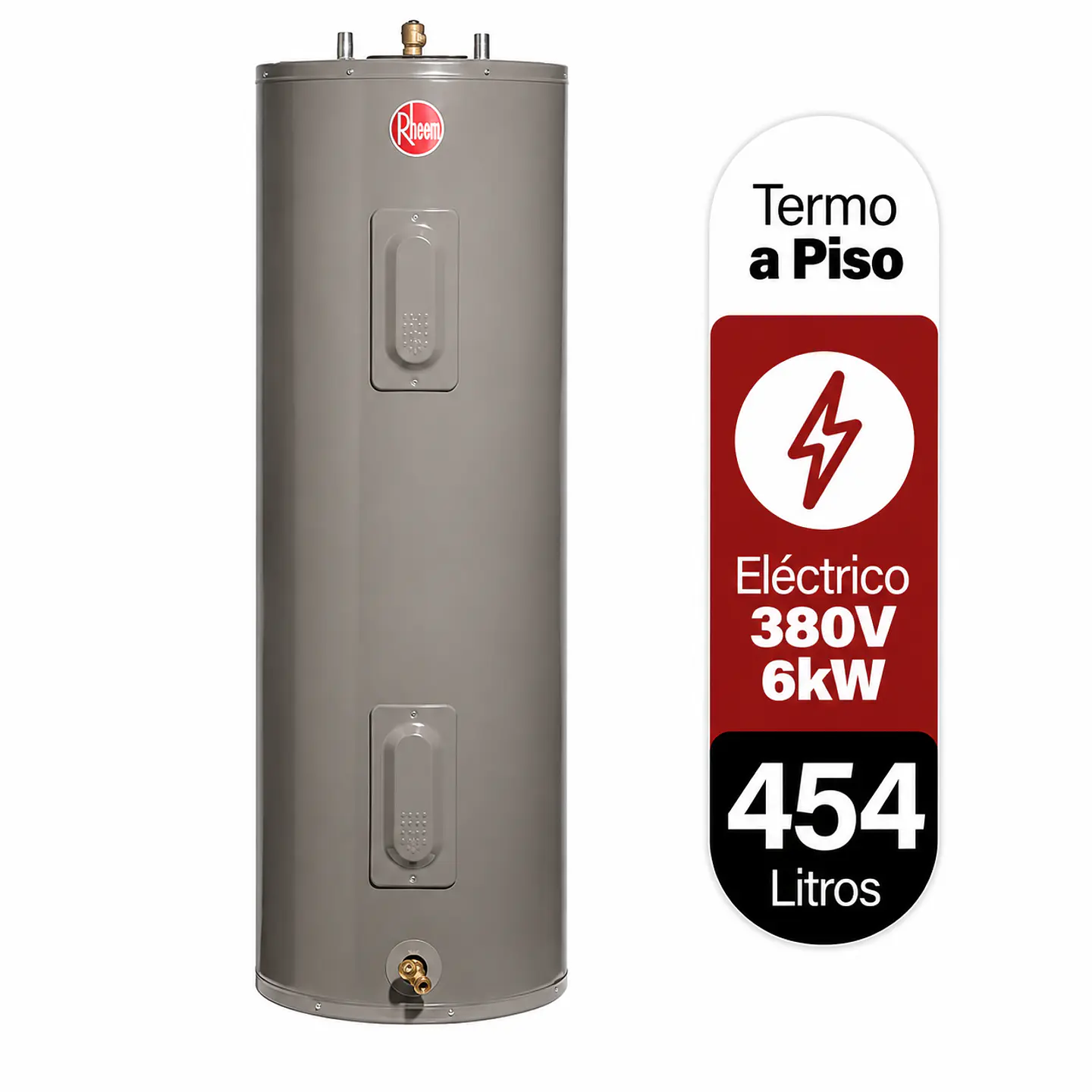 Termo eléctrico de piso 454 litros 380V 6kW Rheem 1