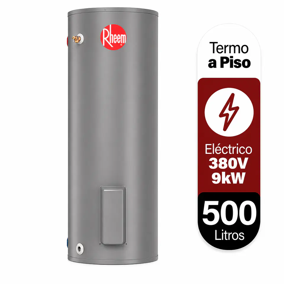 Termo eléctrico de piso 500 litros 380V 9kW Rheem 1