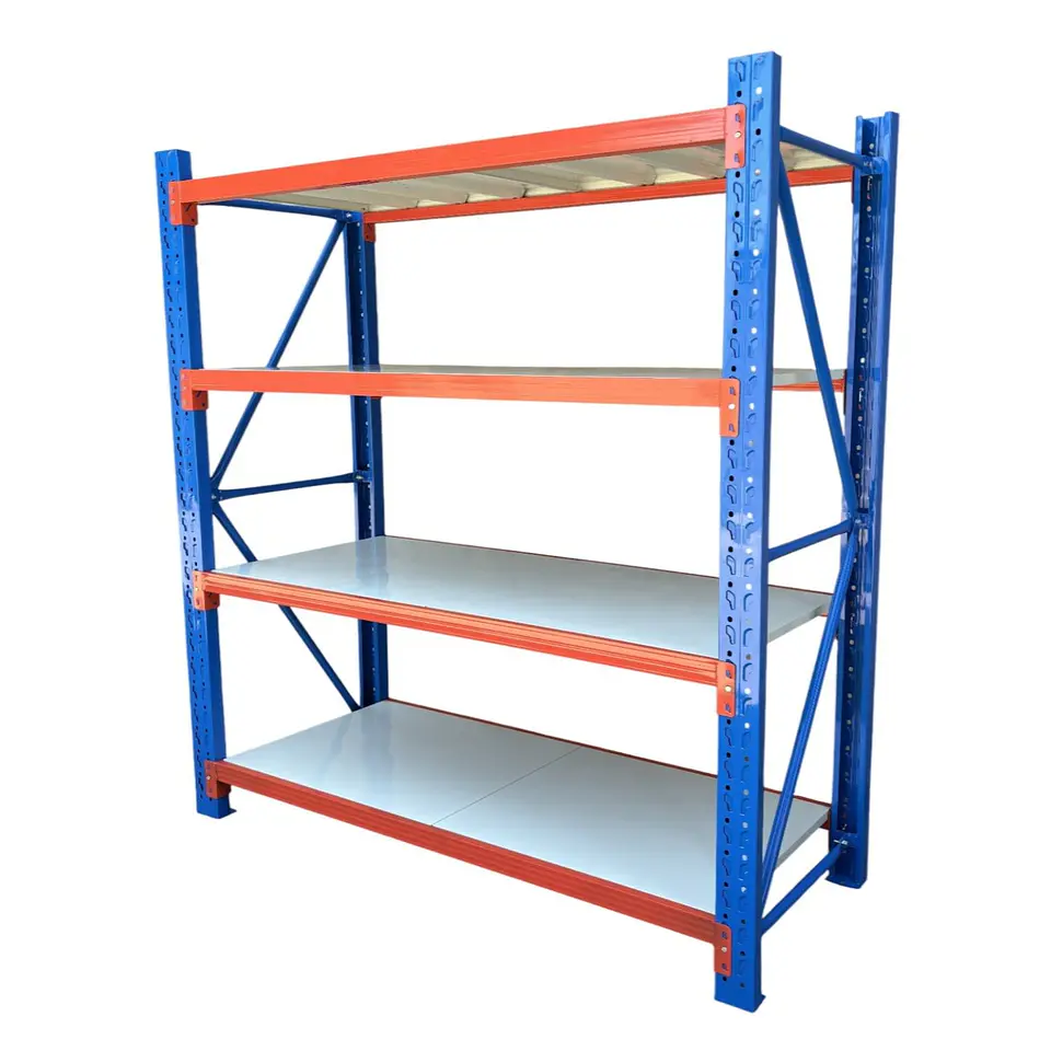 Rack 200x60x200 cm. 1200 kgs azul naranjo 2