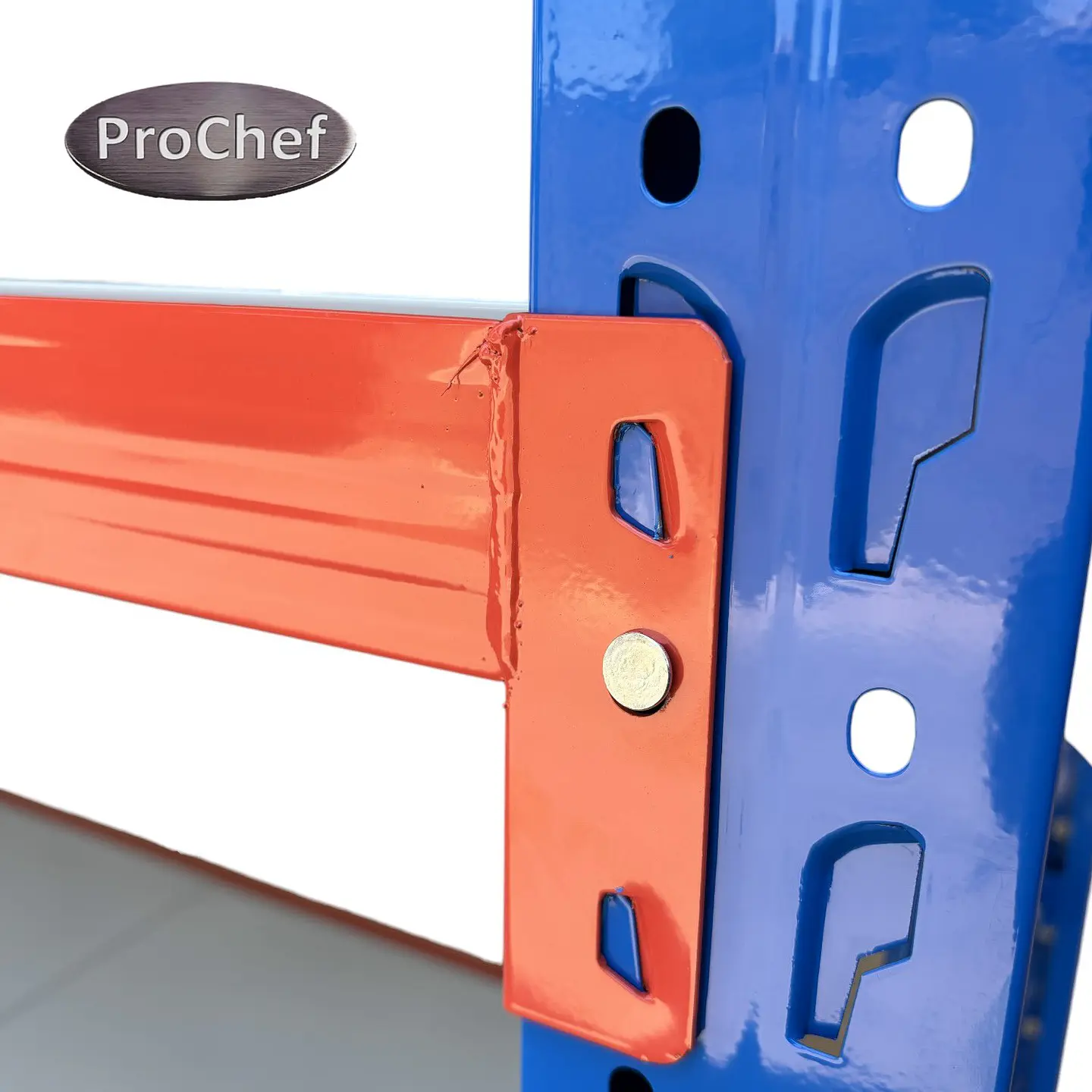 Rack 200x60x200 cm. 1200 kgs azul naranjo 6