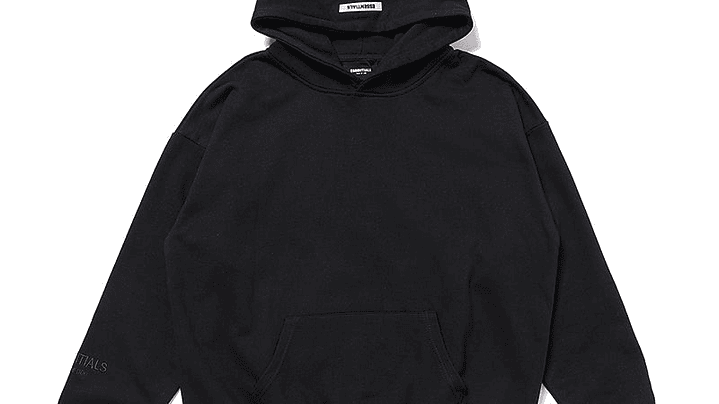 Hoodie Essentials negro reflectante Los Angeles 2
