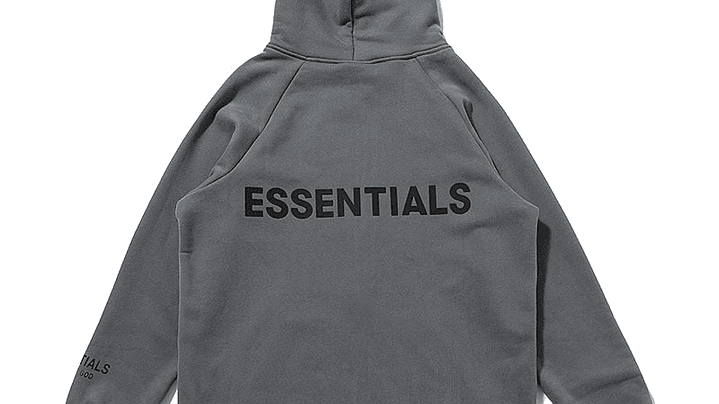 Hoodie zip Essentials gris oscuro 2