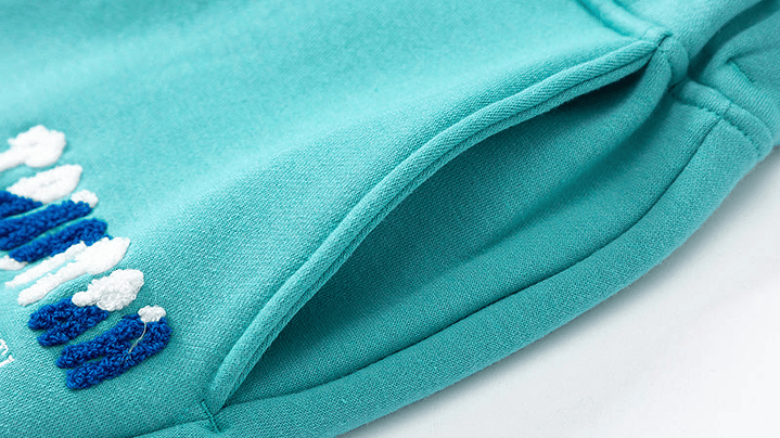 Buzo Trapstar celeste Logo Azul/Blanco 4