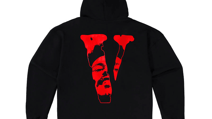Hoodie Vlone x The Weeknd Negro/Rojo 2