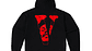 Hoodie Vlone x The Weeknd Negro/Rojo - Miniatura 2