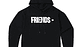 Hoodie Vlone Friends Negro/Blanco - Miniatura 1