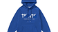 Hoodie Trapstar azul Logo azul y blanco - Miniatura 1