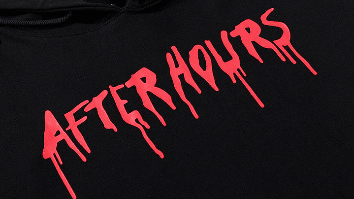 Hoodie Vlone x The Weeknd Negro/Rojo 5