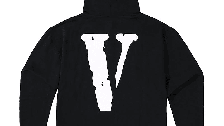 Hoodie Vlone Friends Negro/Blanco 2