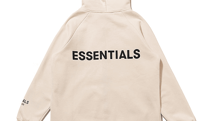 Hoodie zip Essentials beige 2