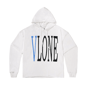 Hoodie Vlone Serpent Blanco/Azul