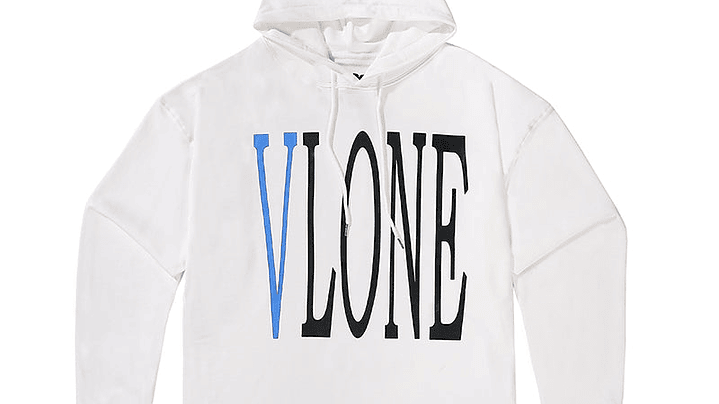 Hoodie Vlone Serpent Blanco/Azul 1