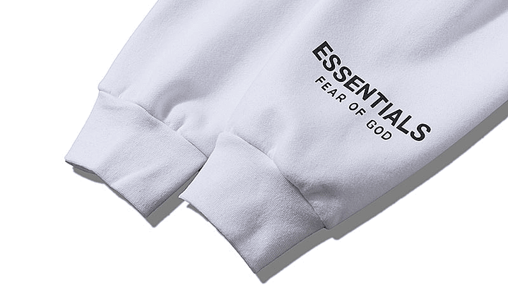 Hoodie zip Essentials blanco 3