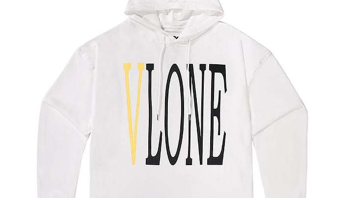 Hoodie Vlone Negro/Amarillo 1