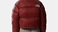 Chaqueta The north face nuptse mujer roja efecto cuero - Miniatura 2