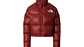 Chaqueta The north face nuptse mujer roja efecto cuero - Miniatura 4
