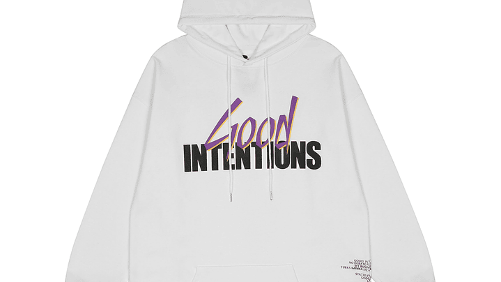 Hoodie Vlone x Palm Angels Blanco 1