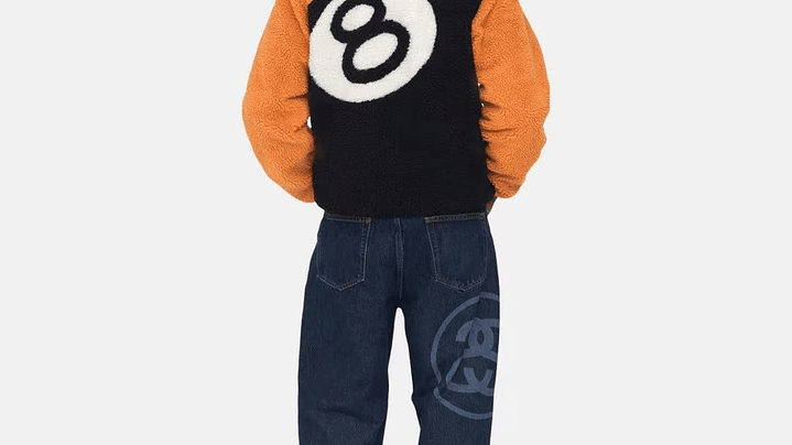 Sherpa stussy 8 ball terracota reversible 2