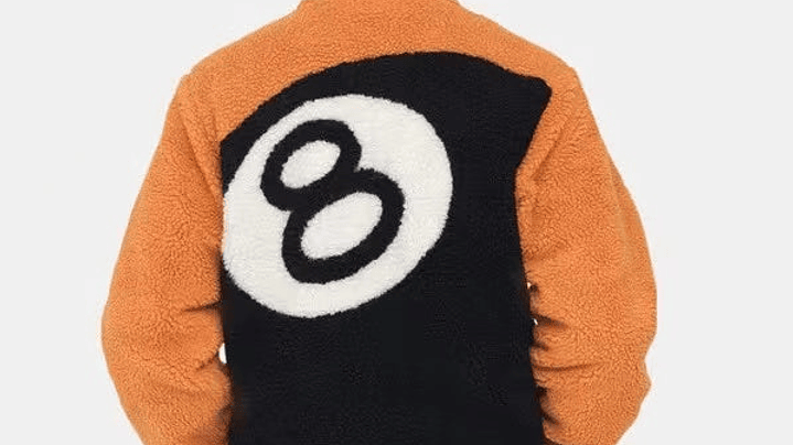 Sherpa stussy 8 ball terracota reversible 3