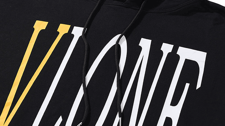 Hoodie Vlone Negro/Amarillo 3