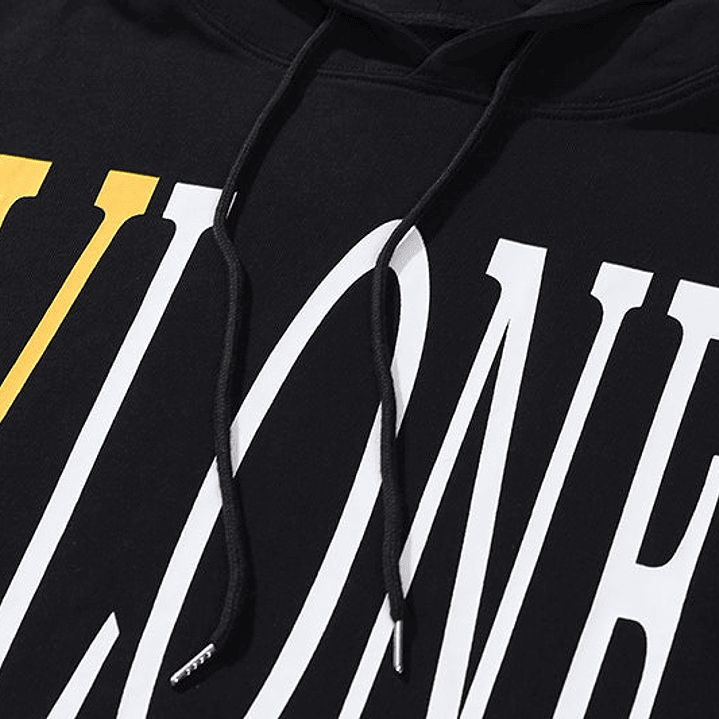 Hoodie Vlone Negro/Amarillo 3