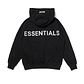 Hoodie Essentials negro reflectante - Miniatura 1