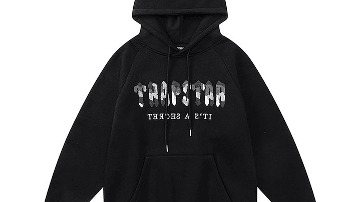 Conjunto Trapstar negro logo Gris/Blanco 2