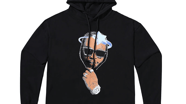 Hoodie Vlone Negro x Pop Smoke 1