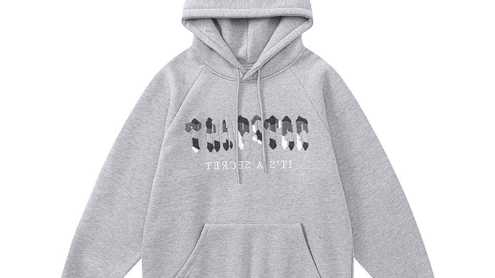 Conjunto Trapstar gris logo Gris/Blanco 2